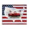 Stupell Industries Farmhouse American Flag Canvas Wall Art